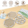 thumbnail image 6 of Tzdxfgl 3pcs Russian Dumpling Maker Aluminum Alloy Pelmeni Maker Rustproof Ravioli Maker 37 Holes 14 Holes Dumpling Pelmeni Mold for Dumplings Pies Wontons Fruit Pies, 6 of 10