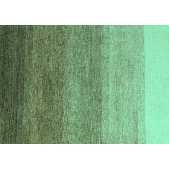 Ahgly Company Indoor Rectangle Abstract Turquoise Blue Modern Area Rugs, 2' x 3'