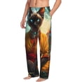 thumbnail image 2 of Daiia Moonlit Hairless Cat Monk Men's Sleep Pant with Pockets and Drawstring,Pajama Pants-X-Large, 2 of 9