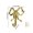 A, variant on JUANCHENG Alloy Bow Wall Hook 9.1x9.1x1.8cm Vintage Gold Decorative Hanger for Entryway