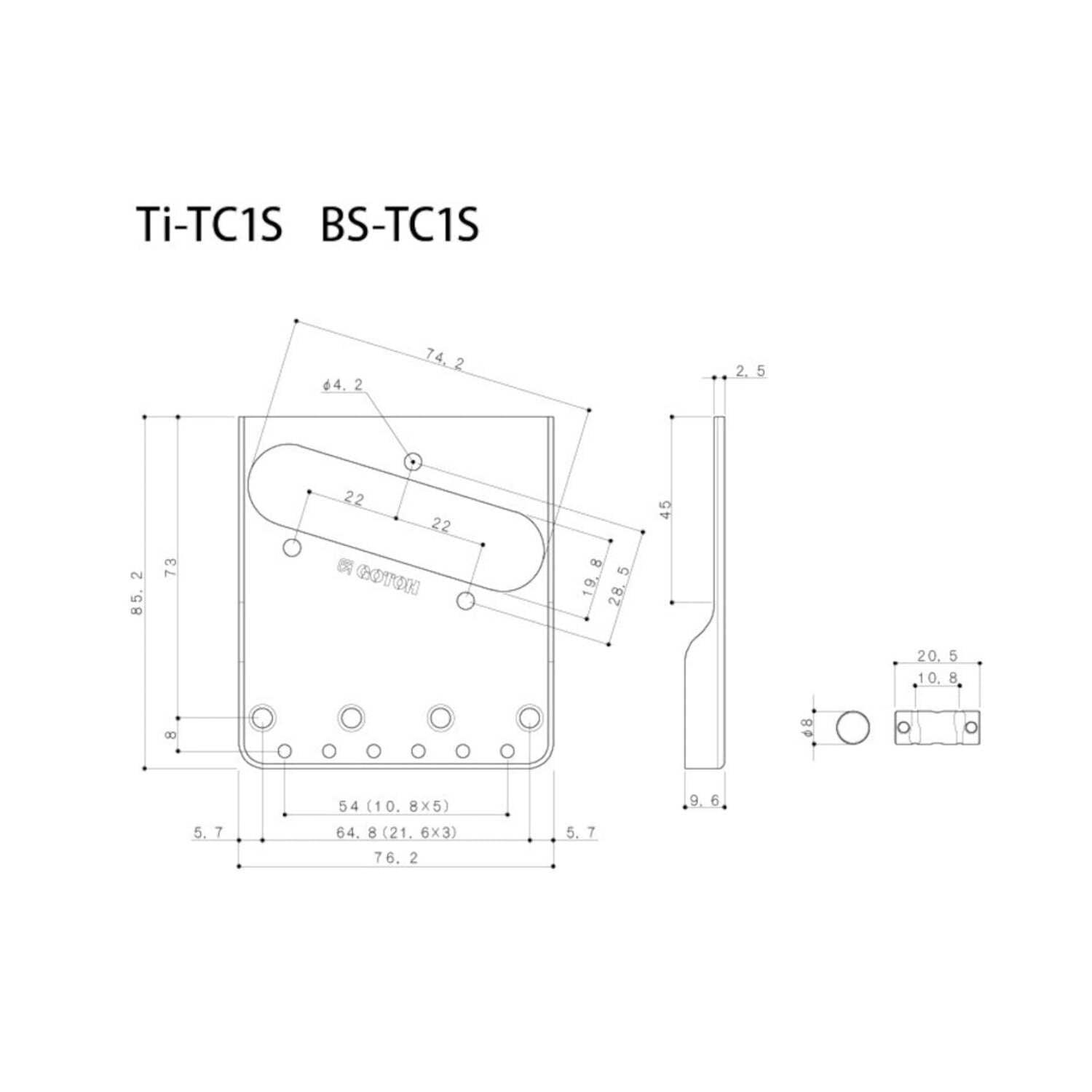 TB-5130-001 Gotoh In-Tune Bridge for Telecaster®
