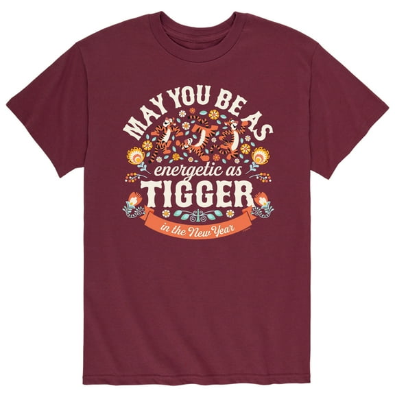 Winnie The Pooh - Energetic As Tigger - Men's Short Sleeve Graphic T-Shirt