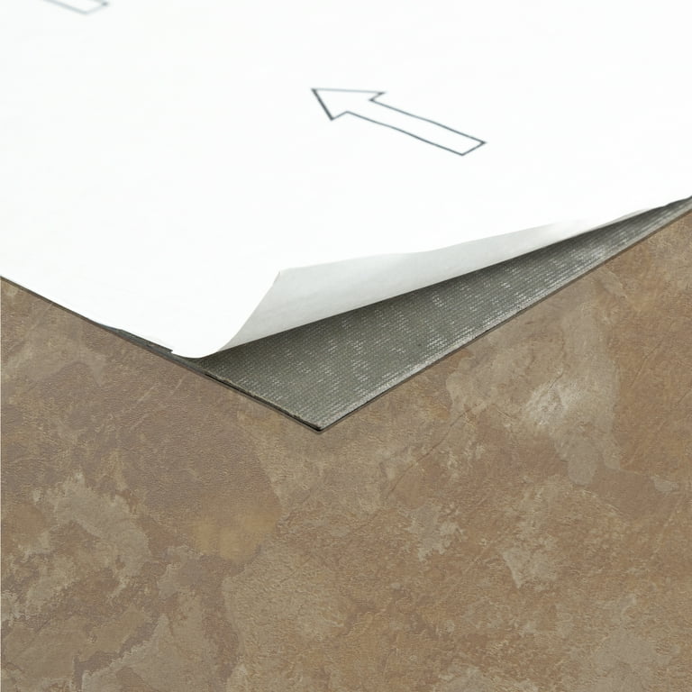 Achim Nexus Self Adhesive Vinyl Floor Tile - 20 Tiles/20 Sq. ft., 12 x 12, Light Slate Marble Achim Nexus Self Adhesive Vinyl Floor Tile - 20 Tiles/20 Sq. ft., 12 x 12, Light Slate Marble