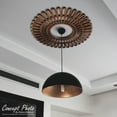 thumbnail image 5 of 20"OD x 6 7/8"ID x 1/2"P Cannes Architectural Grade PVC Pierced Ceiling Medallion, 5 of 8