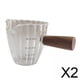 thumbnail image 1 of Jarra medidora,Taza medidora de vidrio con mango de madera 90 ML,Espresso con escala Taza de café de una Cocina,Taza medidora para cocinar de 3 jarra medidora de vidrio,Espresso, 1 of 8