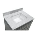 thumbnail image 3 of Eleanor 30" Bathroom Vanity with Marine Gray Cabinet and Carrara Marble Top, 3 of 7