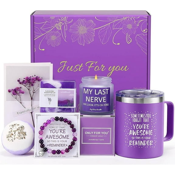 Birthday Gifts for Women, Relaxing Spa Gift Basket Set , Unique Gifts for Her, Friends, Mom, Sister, Coworker, Wife, Girlfriend, Happy Birthday Gift Ideas, Mothers Day, Christmas Gifts for Women