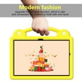 thumbnail image 5 of Cowithday Kids Cover Case for Samsung Galaxy Tab A9+/A9 Plus 11 inch 2023 SM-X210/X216/X218, EVA Dropproof Handle Kids Friendly Rugged Lightweight Child Case Cover for Samsung A9+ 11" Tablet, Yellow, 5 of 8