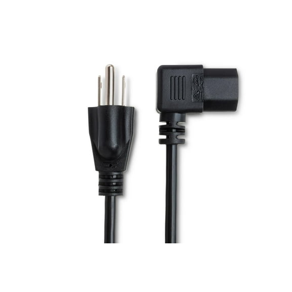 Hosa Technology 3' Right-Angle IEC C13 to NEMA 5-15P Power Cord