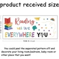 thumbnail image 2 of Reading Wall Decor Inspirational Quote Learning Wall Sticker DIY Book Reading Will Take You Everywhere Books Decals for Read Corner Nursery Library Classroom Study Room Stickers, 2 of 8