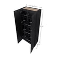 thumbnail image 3 of Hopkins 30 Inch Tall Storage Cabinet in Black with 7 Shelves for Bedroom Closet Organization and Home Storage Solutions, 3 of 9