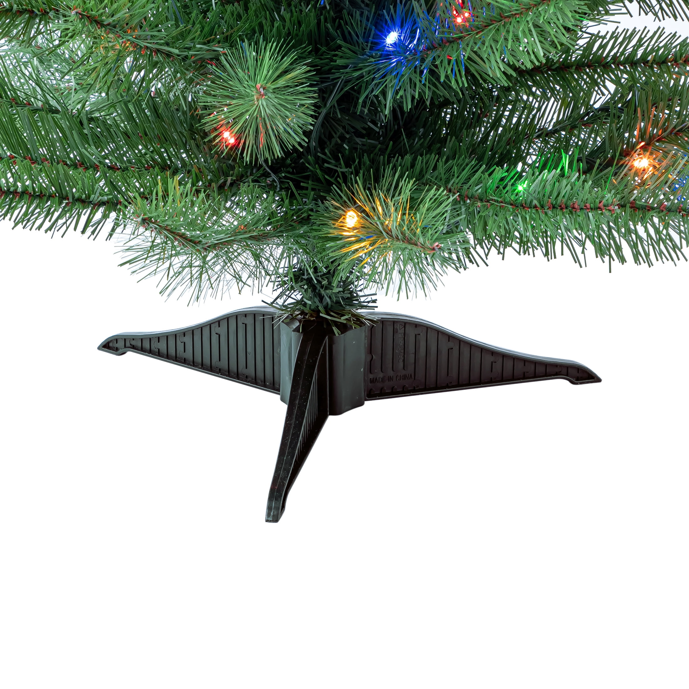 3' Pre-Lit Winston Pine Artificial Christmas Tree with Multicolor LED Lights, by Holiday Time