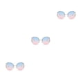 thumbnail image 3 of Gafas de sol sin marco Minnieouse vintage lujo mujer incrustaciones diamantes imitación UV400, 3 of 6