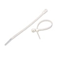 thumbnail image 2 of NavePoint 8 Inch Mount Head Screw Cable Wire Zip Tie 50 lbs Natural White 200 Pack Lot Pcs, 2 of 4