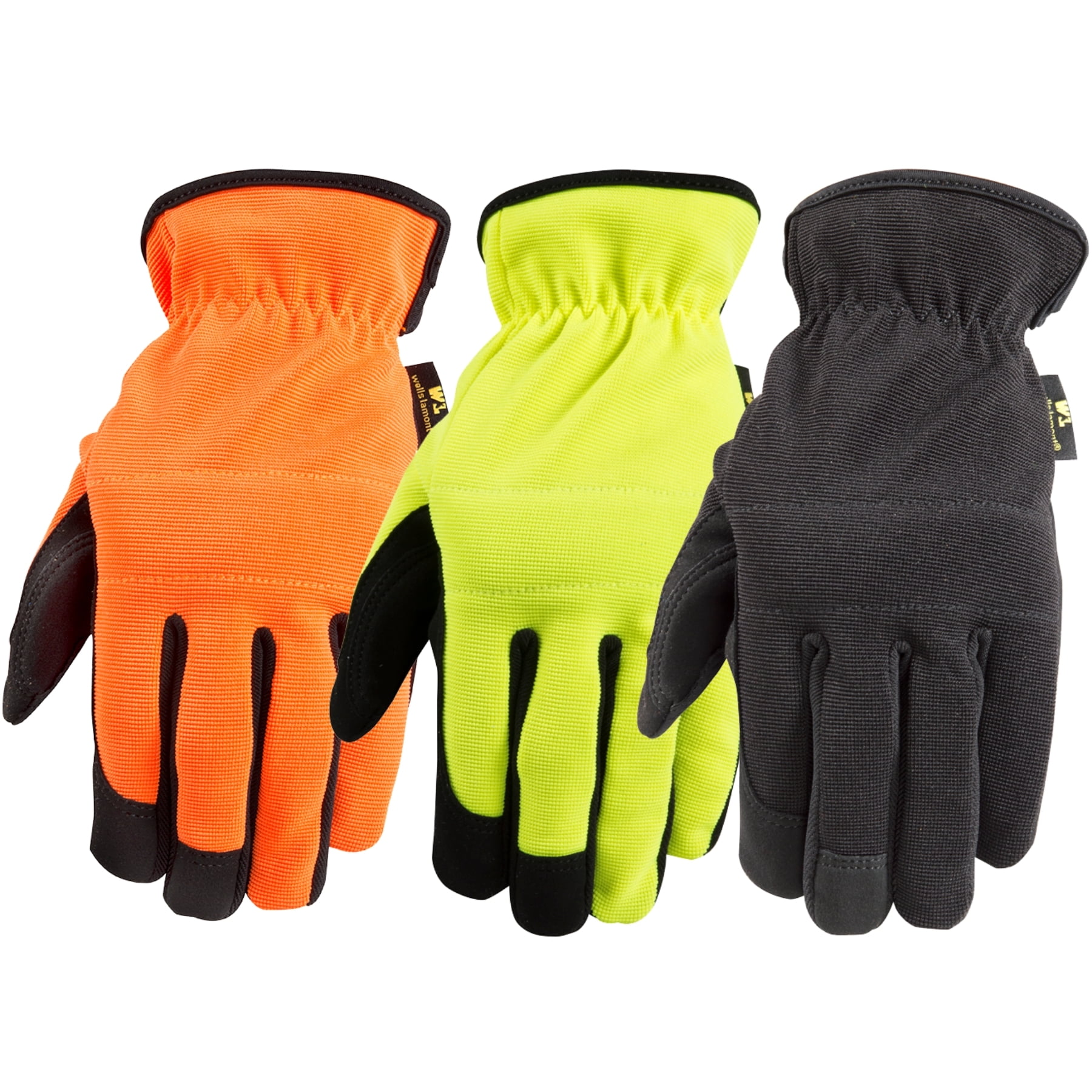 Mens Working Gloves Synthetic Leather Utility Flexible Work Gloves Breathable 