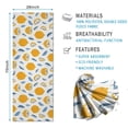 thumbnail image 2 of Yellow Lemon Fruit Slices White Pattern Hot Yoga Mat Towel Non Slip for Hot Yoga - Quick-Drying Yoga Mat Cover with 4 Corner Pockets with Travel Bag - Hot Yoga Towel Non Slip 70"x26", 2 of 6