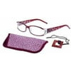 Foster Grant Holland Women's Reading Glasses with Loop & Case +1.00