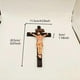 thumbnail image 4 of Jesus Crucifix Statue Wall Hanging Decoration Jesus Christ Catholic Home Decor Religious Collection Resin, 4 of 5