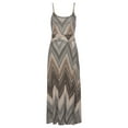 thumbnail image 4 of LASCANA Women's Sleeveless Print Maxi Dress Ruching, 4 of 5