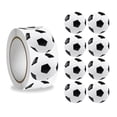 thumbnail image 2 of Weloille Sports Ball Pattern Sticker Roll, 1 Piece 500 Counts 1 Inch Round Labels, Self Adhesive Removable Decorative Decals, for Scrapbooking Journaling Envelope Gift Party Favor Marking, 2 of 7