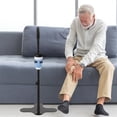 thumbnail image 4 of Black Stand Assist for Elderly, Adjustable Height Mobility Couch Assist with Cup Holder Stand Up Helper with PU Handle Elderly Chair Lift for Seating Furniture Supports up to 398lbs, 4 of 26