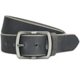 thumbnail image 4 of Cold Mountain Leather Belt by Nickel Smart® - Nickel Free Silver Buckle with 1 3/8 inches (35mm) Wide Leather Strap, Hypoallergenic Buckle, Full Grain Leather, 4 of 6