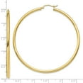 thumbnail image 2 of Auriga Fine Jewelry 10K Yellow Gold 2.5mm Tube Hoop Earrings for Women, 2 of 5