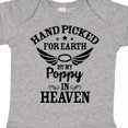 thumbnail image 4 of Inktastic Handpicked for Earth by My Poppy in Heaven with Angel Wings` Boys or Girls Baby Bodysuit, 4 of 5
