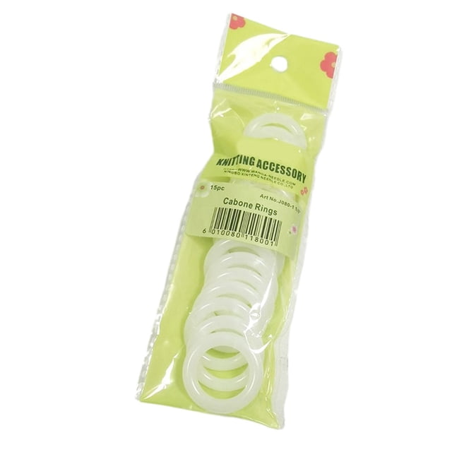 Lefu Pack Of DIY Crochet Ring Circle Hook Craft Accessories Handbag Plastic Ring Hook