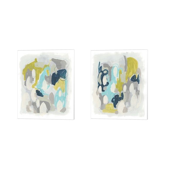 Metaverse June Erica Vess 'Arc Lights' Canvas Art (Set of 2)