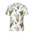 thumbnail image 3 of Rocae Lavender Flowers for Men's Moisture-Wicking Crew Tee - T-Shirt for Sports, Outdoor Activities, and Casual WearMedium, 3 of 9