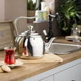 thumbnail image 2 of Korkmaz Droppa Quart High-End Stainless Steel Induction-Ready Teapot Tea Kettle 3.5 Quart, 2 of 3