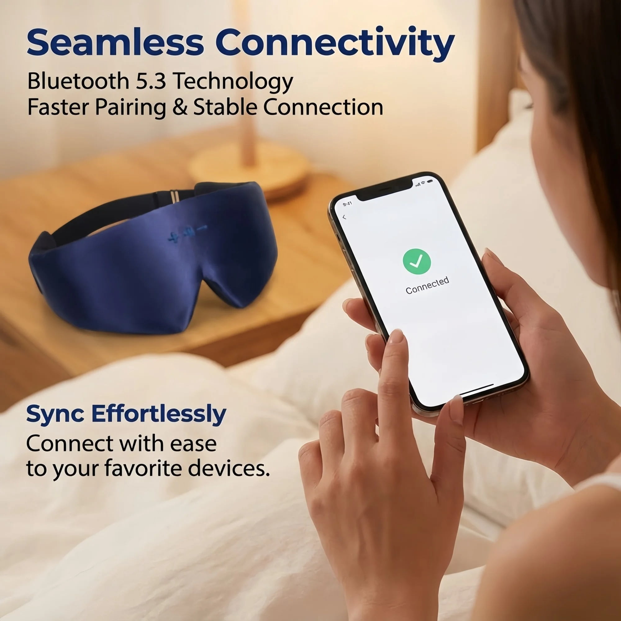 FACEMOON Bluetooth 5.4 Sleep Headphones Headband with Ultra-Thin HD Stereo Speakers for Comfortable Restful Sleep