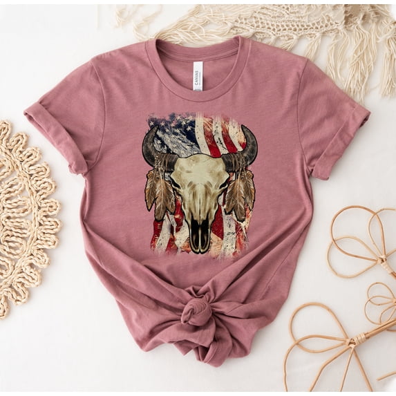 American Buffalo T-shirt Shirt Flag Top Love Tee Pray Gift National Park Bison T-shirts Wildlife Country Animal Lover