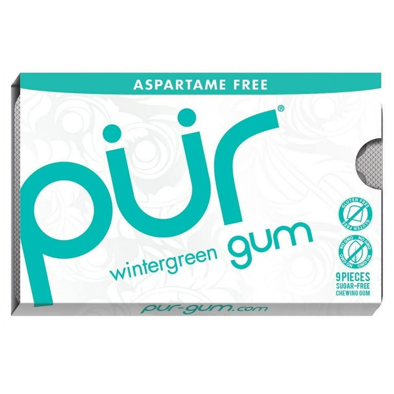 PUR Gum, Sugar Free Chewing Gum, 100% Xylitol, Vegan, Aspartame Free,  Gluten Free & Diabetic Friendly