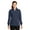 True Navy, variant on Sport-Tek Women's 1/4-Zip Rib Knit Collar Sweatshirt