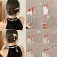 thumbnail image 4 of 1Pcs High-end Flower Tassel Glowing Chinese Style Hair Stick Hair Insert Lotus Lantern Hairpin Ancient Style 02, 4 of 8