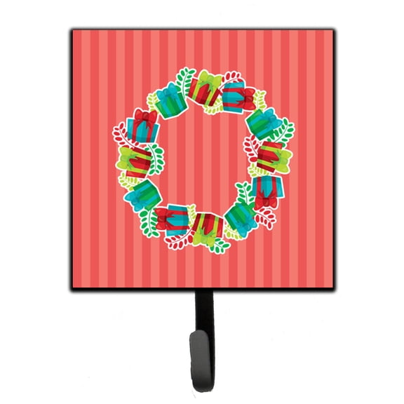 Christmas Wreath Presents Leash or Key Holder