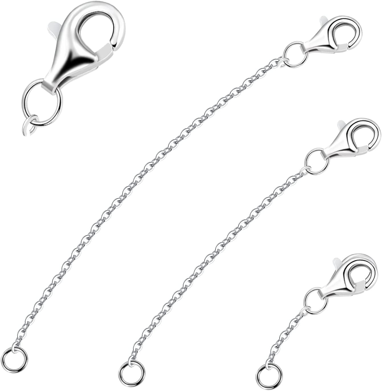 Necklace Extension,Sterling Silver Necklace Bracelet Anklet Extender