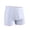 White, variant on Men's Mid Rise Extended Length Chafe Side Vents Briefs Grey L