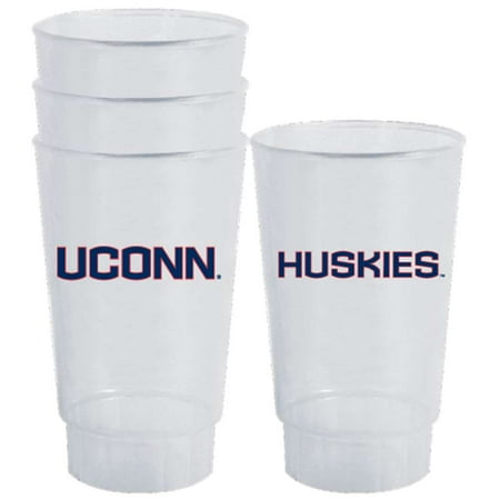 Huskies Cups - Uconn Huskies Plastic Tailgate Cups - Set of 4