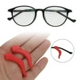 thumbnail image 2 of Unique Bargains 5 Pair Eyeglass Temple Tips Large Ear Hook Pattern Anti-slip Ear Hooks 1.50"x0.59"x0.10" Red, 2 of 5