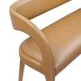 thumbnail image 6 of Modway Pinnacle 20" Upholstered Faux Leather Accent Bench in Tan, 6 of 9