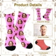 thumbnail image 1 of Personalized Socks with Photo Print Custom Design with Face Image for Christmas and Birthday Gifts Novelty Fun Hosiery for All, 1 of 5