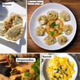 thumbnail image 4 of Coupe-raviolis en Ensemble de 4, Beaux Moules à Raviolis avec Poignées en Bois, Tampons à Raviolis et Coupe-Raviolis, 4 of 6