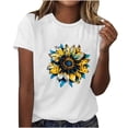 thumbnail image 1 of Camisetas de Manga Corta para Mujeres de Longitud Regular de Poliéster Sólido, Camiseta de Fiesta de Mayo Y Blusa Del Festival para la Primavera Y el Verano, 1 of 3