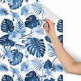 thumbnail image 3 of MuralsPrint Blue Palm Tree Branch Removable Wallpaper - 24'' inch x 10'ft, 3 of 5