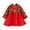 Red, variant on lnmuld Winter Dress Toddler Kids Baby Girls Children Fairy Dresses for Chinese New Year Princess Dresses Embroidery Tang Suit Performance Size:4-5 Years