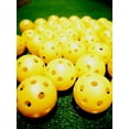 thumbnail image 1 of A99Golf 50pcs Practice Training Balls Air Flow Golf Balls for Driving Range, Swing Practice, Indoor Simulators, Outdoor & Home Use Yellow Floating Water Fun, 1 of 5