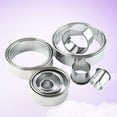 14PCS Round Shape Cookie Cutters Stainless Steel Biscuit Fruit Cake